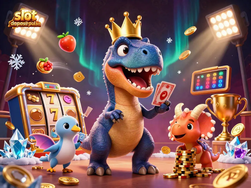 Play exciting slots with convenience using slot deposit pulsa tanpa potongan at BIOLABET, featuring engaging characters and vibrant elements.