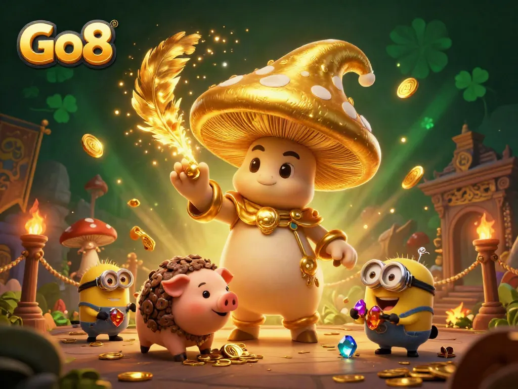 Experience the magic at Go8 with a wizard, treasure hunting, and casino excitement.