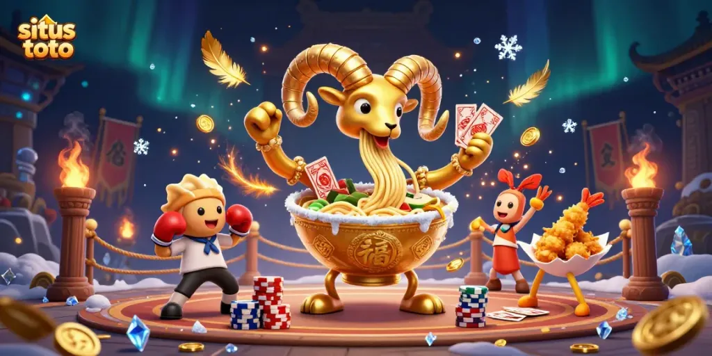 Engaging scene showcasing situs toto with dynamic characters in a vibrant casino setting.