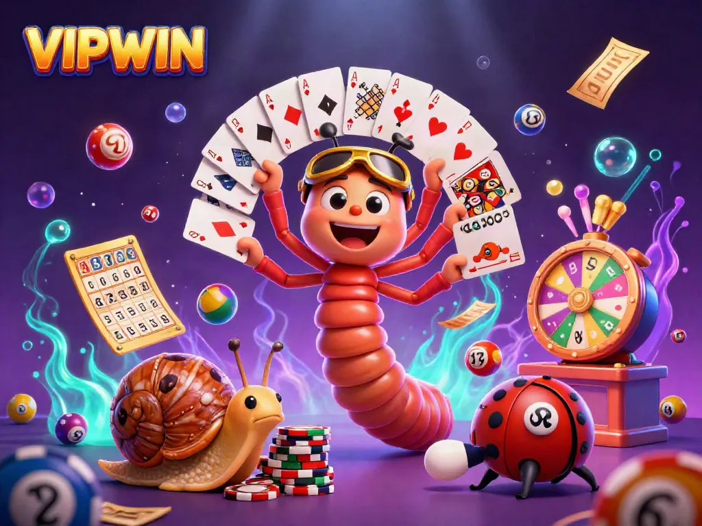 Experience thrilling wins with VIPWIN's vibrant characters and dynamic gaming elements.