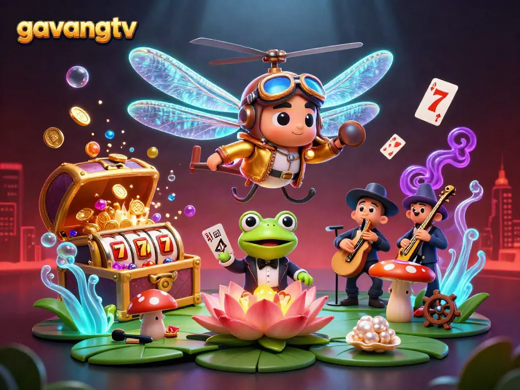 Experience thrilling gaming action at gavangtv with vibrant casino visuals and exciting elements.