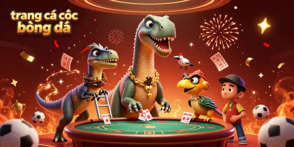 Engage in trang cá cược bóng đá while experiencing unmatched excitement from this vibrant 3D illustration.