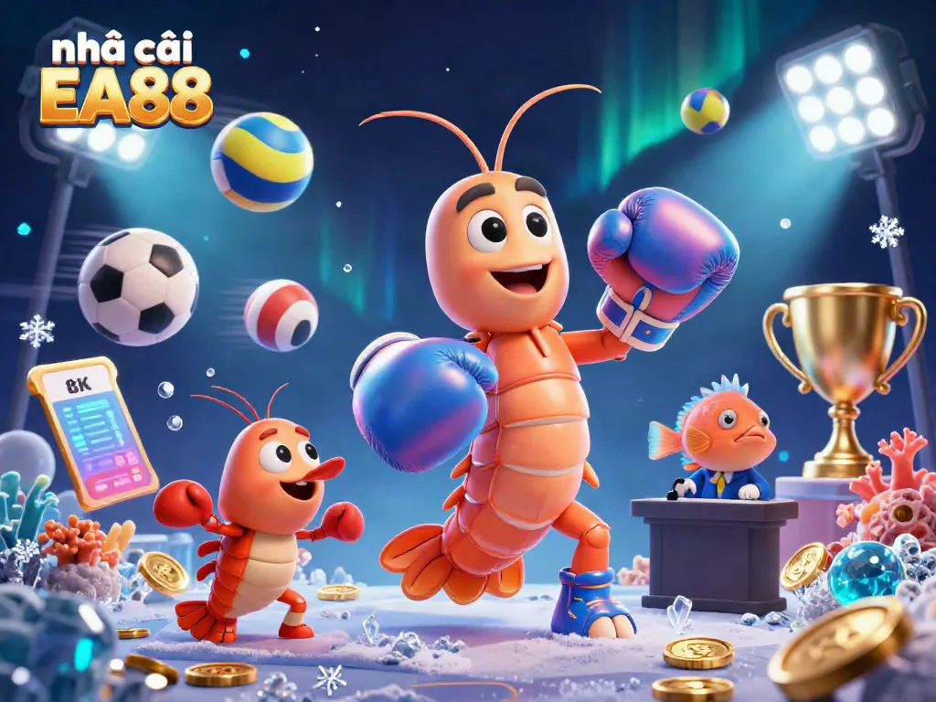 Engage with thrilling betting action at nhà cái EA88 featuring vibrant characters and dynamic sports elements.